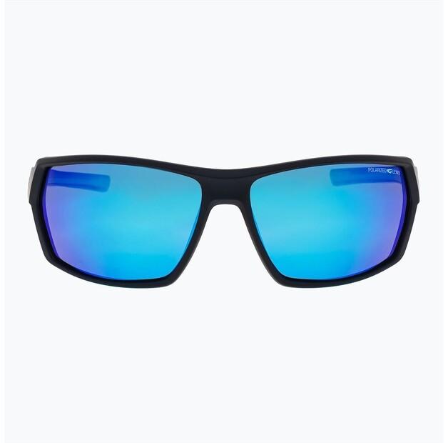 Очки солнцезащитные Goggle Mistral матовые черные/синие