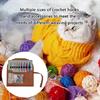 9Pairs Interchangeable Knitting Needle Set 3mm-6.0mm with Case Aluminum Circular Knitting Needle for Beginner Knitting