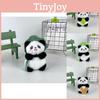 Adorable Plush Panda Keychain Cute Cartoon Animal Pendant Soft Toy With Pp Cotton Filling