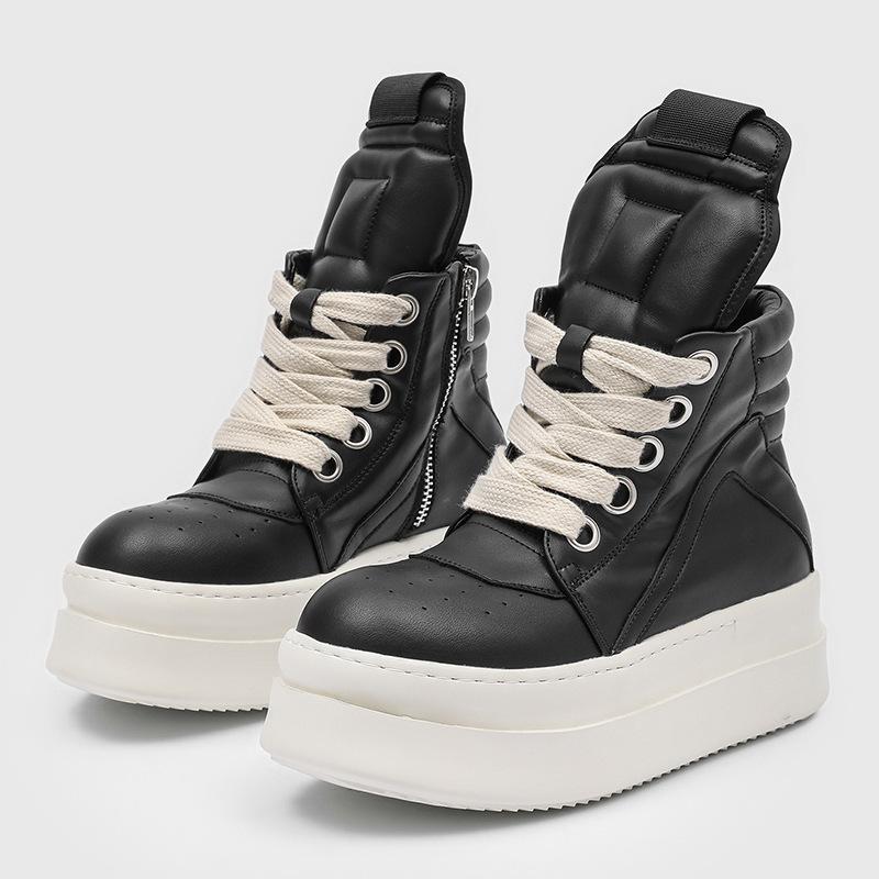 Four Seasons Versatile Sports Big Tongue Casual Short Boots Inverted Triangle High Top Boots Height Boots