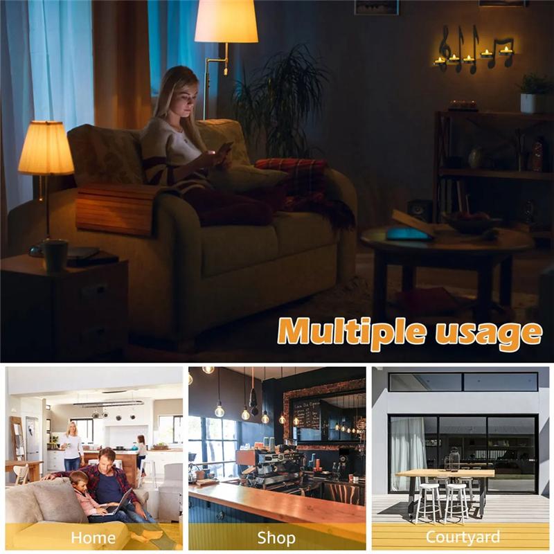 M-Modern-4Pc Music Note Candle Holder Black Music Note Wall Sconce Vintage Art Musical Note Style Candle Holders Iron Easy Insta