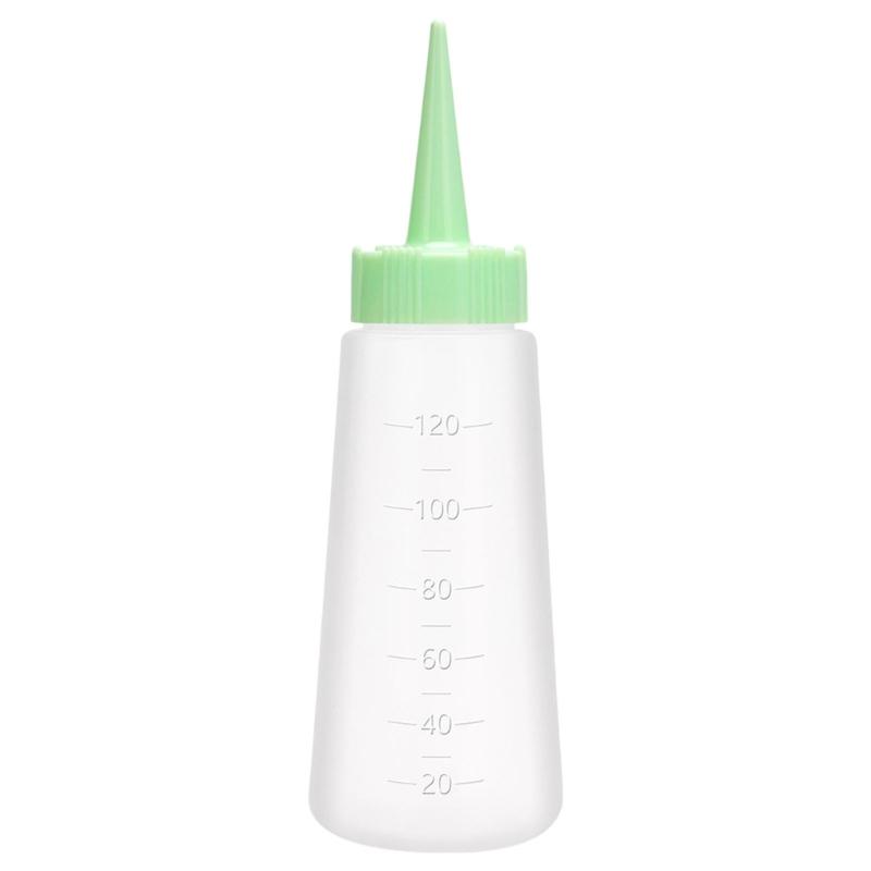 120ml Needle Nosed Bottle Salon Shampoo Applicator Bottle Hair Oil Applicator Bottle Hair Cleaning Bottle for Salon