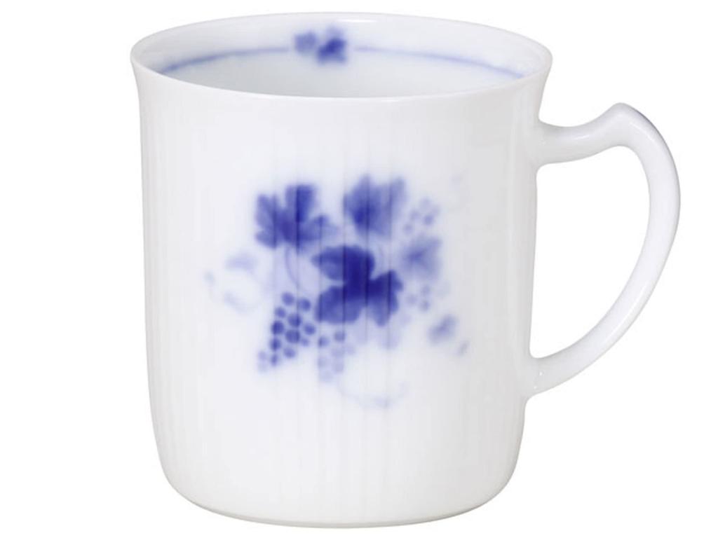 Okura Art Pottery Pair of Microwave and Dishwasher Made In "Vineyard Wind" Mugs, Coffee/Tea, Approx. 310cc, Safe, Japan, 105CR/8080