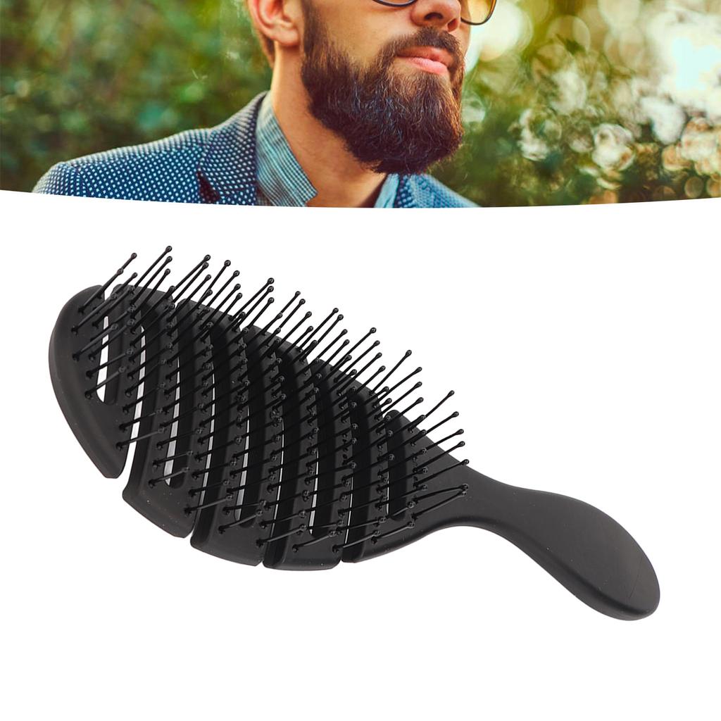 Herren Bart Entwirrbürste Schwarz Elastisch Original Entwirrbürste für Zuhause und Salon