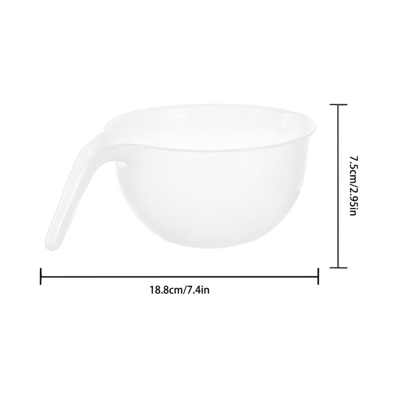 Versatile Measuring Cup Durable Measuring Bowl with Handle Heat Resistant Eggs Liquid Mixing Bowl Easy to Clean for Use