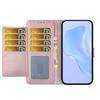 For Samsung Galaxy S24 FE Wallet Case with Strap/Multiple Card Slots Solid Color Leather Stand Phone Cover