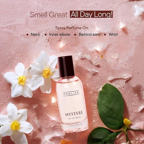 Mystere Eau De Parfum EDP Láhev 30ml | Prémiový Unisex Dlouhotrvající Luxusní Parfém - Tóny Neroli, Cedru, Dubového mechu a Ylang-Ylangu | Pro Muže a Ženy