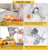 Lemon Squeezer Manual Aluminum Alloy Fruit Juicer Hand Pressure Orange Juicer Pomegranate Watermelon Grapefruit