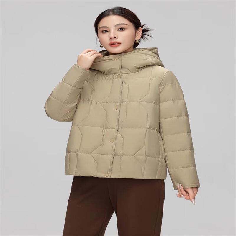 

Xuezhongfei 2024 Зимняя женская короткая куртка пуховик XL