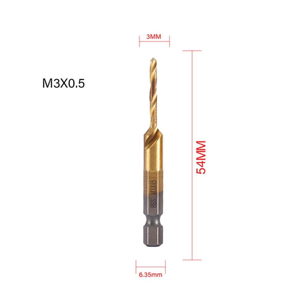 Hex Shank Metric Tap Hole Tapping Chamfering In Titanium