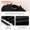 Yiershuang Men's Mid-Collar Thermal Underwear Set
