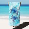 Blue Ocean Sea Turtle Print Beach Towel Quick Dry Soft Absorbent Sand Free Towel for Women Summer Pool Travel Beach Use