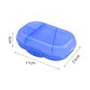 Portable Double Layer Pill Organizer with Eight Compartments Secure Sealed Storage Box for Daily Medication Management