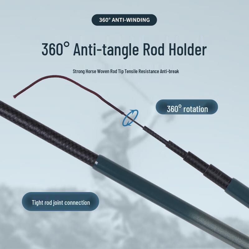 Bear Fire Dragon Abyss Portable Stream Fishing Rod Set