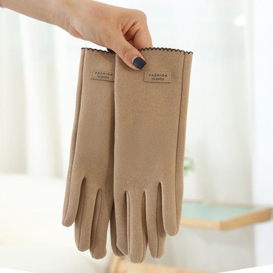 1 Pair Winter Women Full Finger Gloves Touch Screen Warm