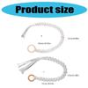 Handmade Weave Curtain Tiebacks Curtain Holder Clip Buckle Rope Straps Easy Installation Traditional Cloud Designing