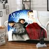 Home‑Alone Movie Print Flannel Blanket Soft Warm Throw For Bedroom Sofa Indoor Xmas Home Decor Holiday Movie Fan Birthday Gift