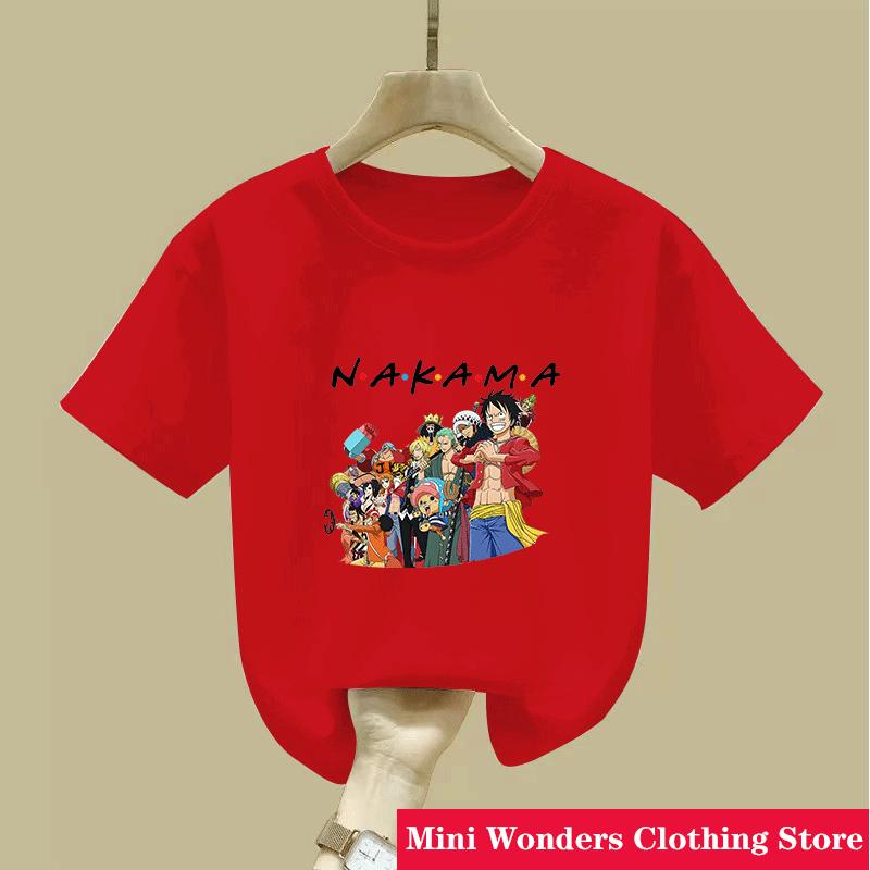 

Мультяшная Аниме Футболка One Pieces Луффи Детская Одежда Мальчики Впитывающая Пот Дышащая Футболка Детская Одежда Летняя Подростковая Одежда 160