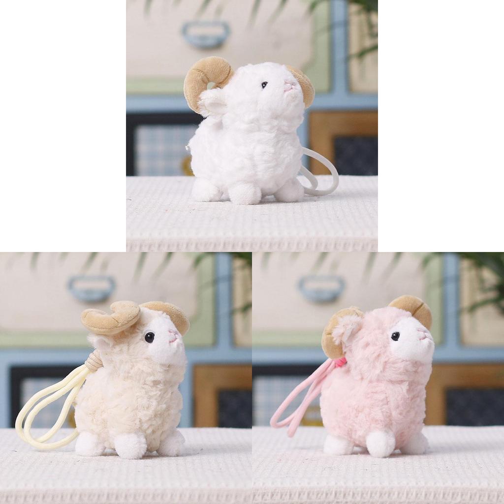 Adorable Sheep Plush Toy Pendant Made Of Short Plush For Bag Decoration