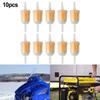 Sada 10 řadových palivových filtrů 1/4 6mm/8mm pro malé motory, sekačky na trávu, zahradní traktory, automobily, nákladní automobily, motocykly, karavany a elektrické nářadí