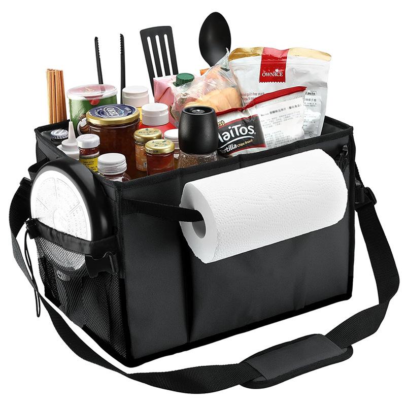 Waterproof BBQ Tool & Seasoning Storage Bag - Outdoor Oxford Cloth Cooler & Customization