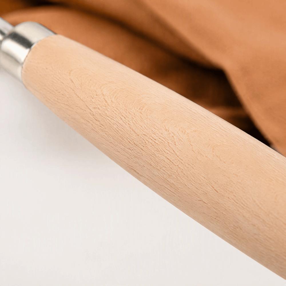 2pcs Double Head Leather Carving Tools Wooden Handle Leather Press Rub Tool  For Polymer Clay