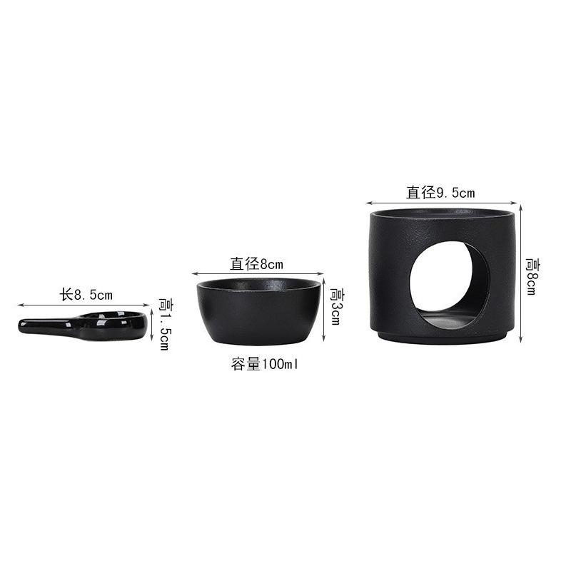 Split Ceramic Essential Oil Burner Wax Melting Burner Heater Tea Candle Holder Detachable Yoga Spa Tea Light Candle Holders