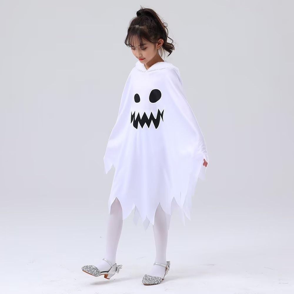 Halloween Cloak for Demon Photo Costume [Cos Kingdom] Kids, Ghost, Face, Prank, White, Fashion, Luminous, Gift, Disguise, Disguise, Shoot, Cute,