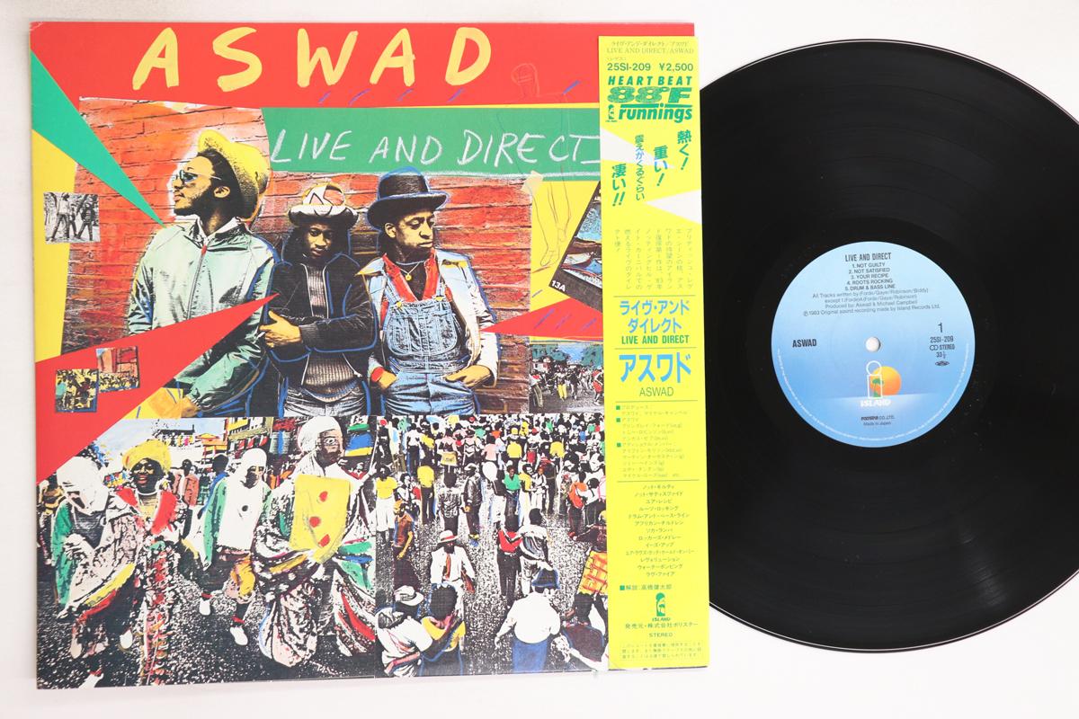 

LP Record ASWAD - Live And Direct 25SI209 ISLAND 1984 Japan Obi Reggae, Ska & Dub Used