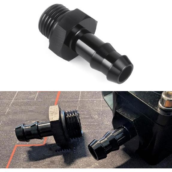 6AN ORB Male To 3/8" Hose Barb Straight Fitting Adapter Aluminum 4PCS