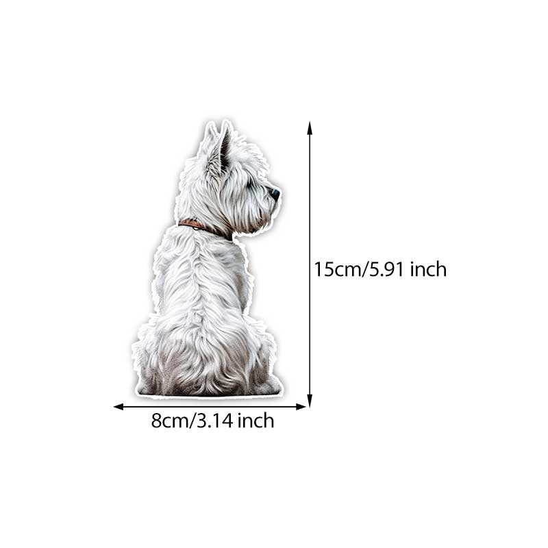 Cute Dog Car Stickers Waterproof Vinyl Decals Auto Body Window Bumper Decor Motorcycle Helmet Stickers Y02