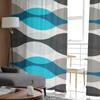 Droplet Shape Geometric Ripple Water Grey Voile Sheer Curtains Living Room Window Tulle Curtain Kitchen Bedroom Home Decor
