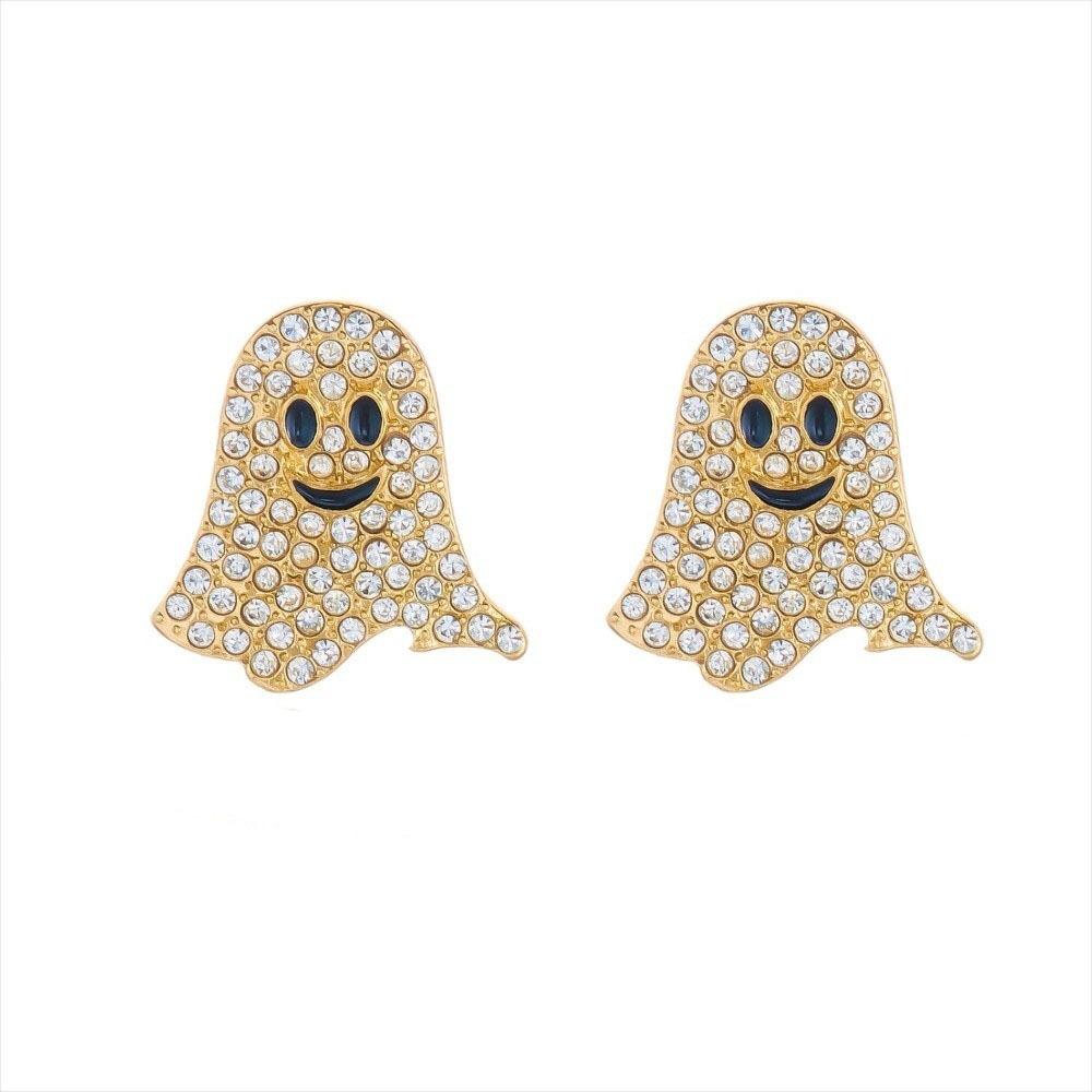 Tassel Ghost Earrings Sparkling Dangle Earrings Cute Halloween Earrings  Daily