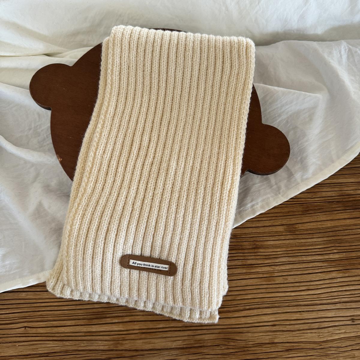 Детские шарфы Зимняя мода Вязаные Ins Универсальные Шерстяные детские шарфы для мальчиков и девочек