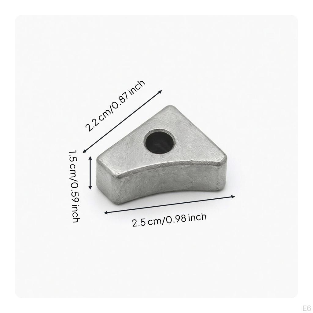 Outboard Anode Aftermarket Sacrificial Metallic-Finish for Boat Owners