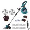 9Inch Brushless Motor Weed Eater Retractable Electric Weed Mower Cordless Trimmer Battery Power Rechargeable Handheld Lawn Mower