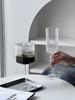 Square Vertical Stripe Leadless Glass Champagne Goblet Red Wine & Cocktail Liqueur Glass for Household Parties And Bars