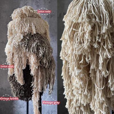 Extra-long Thick Cotton Rope Tassels Designer Fabric DIY Stage Background Decoration Fabric Clothing Lace Accessories