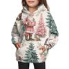 Girls' Hooded Tie-Dye Sweatshirt - Pullover Print Top