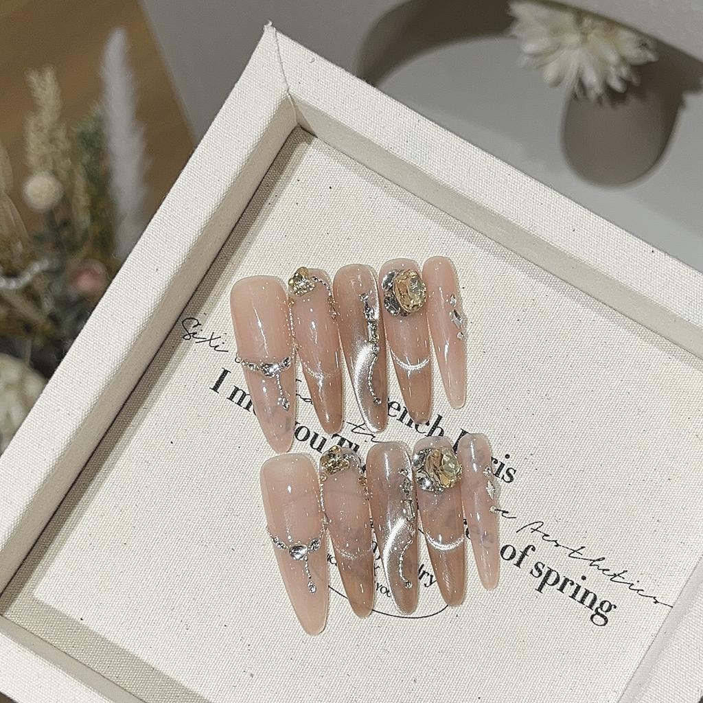 Floating Light, Naked Flashing, Pure Handmade Smile Streamer, Cat Eye Boutique Champagne K9 Diamond Patch Wear Armor