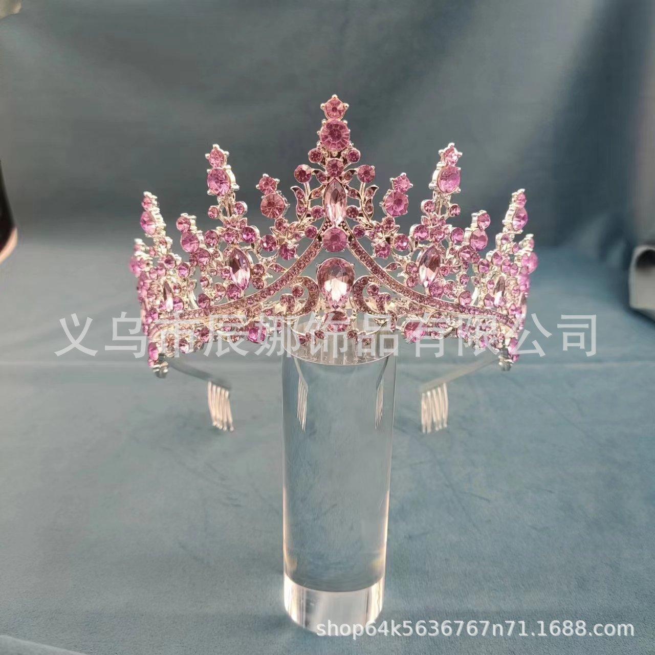 

Свадебная Корона, женская повязка на голову, свадебный головной убор принцессы для взрослых, танцевальная вечеринка, корона, аксессуары для волос со стразами