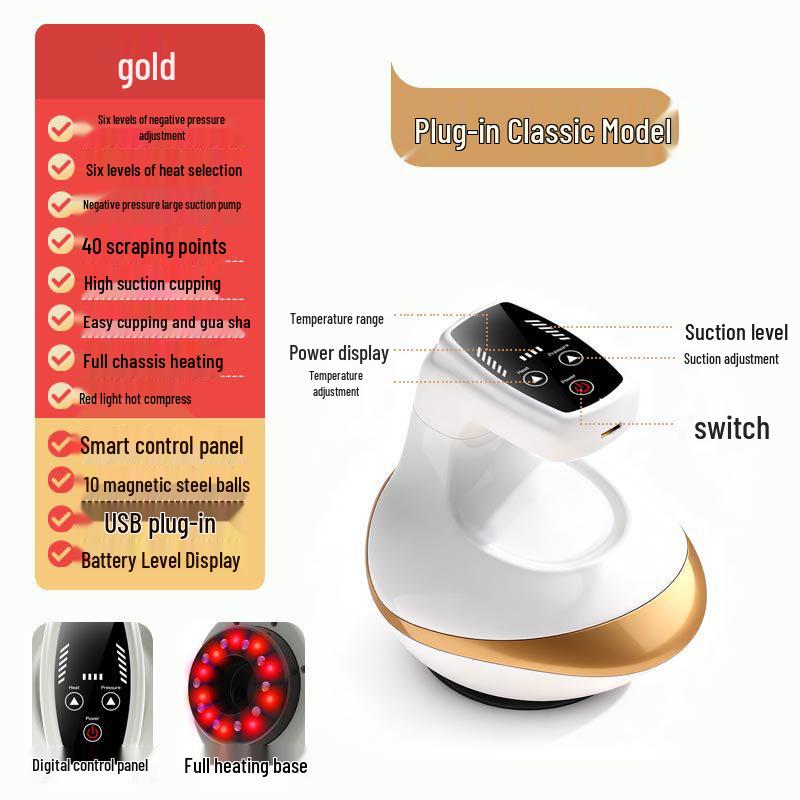 Smart Electric Gua Sha & Cupping Massager for Back and Waist