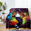 Michael Jackson Theme Printed Blanket - Perfect for Couch, Bed, Travel & Outdoor Use | Machine Washable, Cozy & Durable.