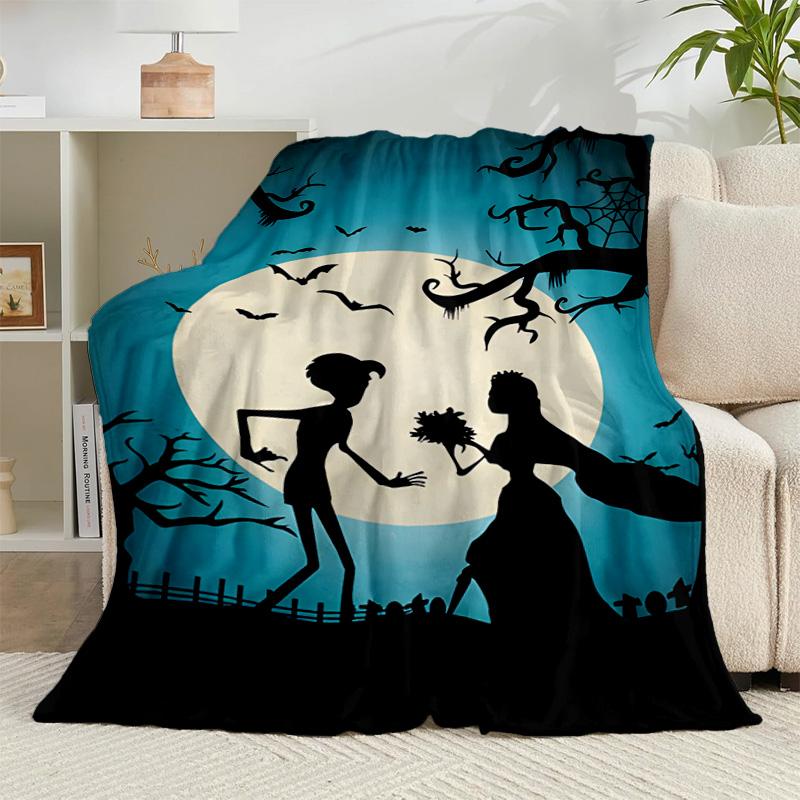 1 Stück Gothic Corpse Beauty In Bloom Flanelldecke Geschenk, Geeignet für Männer und Frauen, Weich, Ideal für Betten und Sofa, Geburtstags- oder Weihnachtsgeschenk