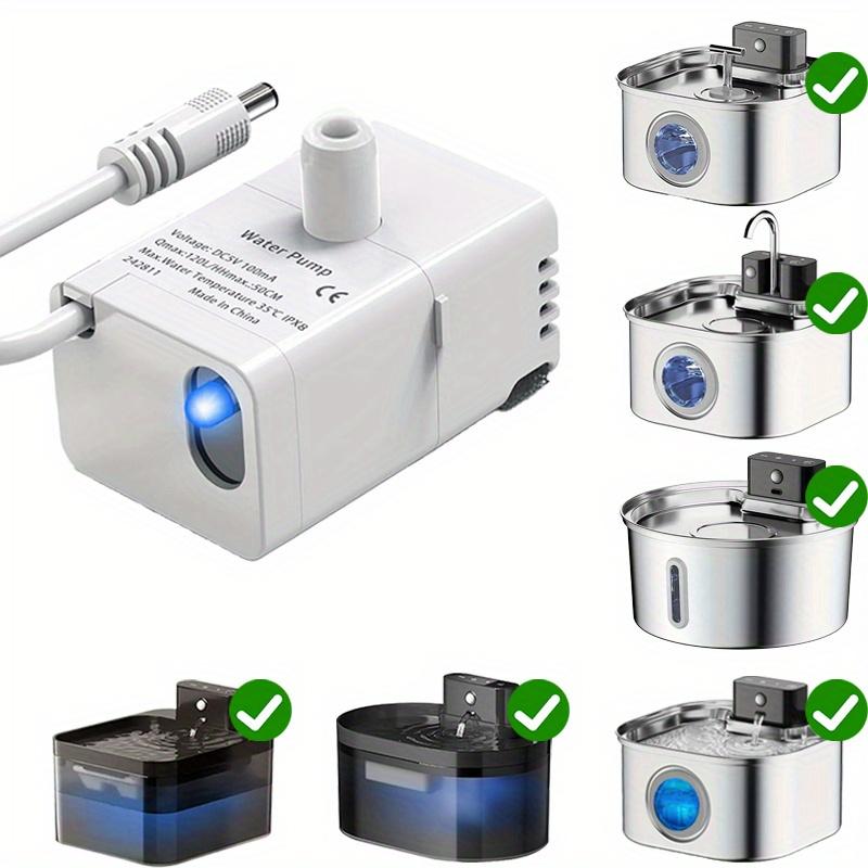 Replacement Pump for Pet Water Fountains Ultra-Quiet Water Pump for 2.2L & 3.2L Cat Water Fountain Suitable for Cats Dogs