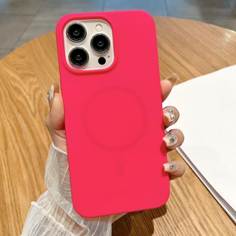 Liquid Silicone Magnetic Snap-On Case IPhone 17 Pro Max 16 15 14 With Full Coverage Shockproof Protection