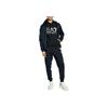 Emporio Armani Letter Print Drop Shoulder Long Sleeve Pullover Sweatshirt Men Sweatshirt Dark-Blue 6DPM16-PJSHZ-1562