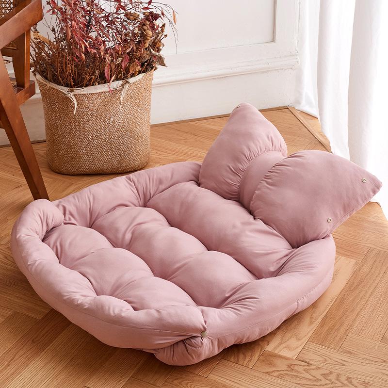

Cat Litter Four Seasons Universal Cat Sofa Mats Cushion Soft Nest Warm Cushion Bed Sleeping Winter Pet Products Accessories S розовый