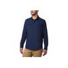 Columbia Solid Color Outdoor Sun Protection UV Resistant Casual Sports Lightweight Quick-Dry Breathable Long Sleeve Shirt Men Shirts Blue AE0651-464