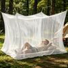 Strap Design Mosquito Net 4 Corners for Bed Outdoor Netting Insect Screen Canopy Rectangular Drapes Mesh Home Camping Travel Four-corner